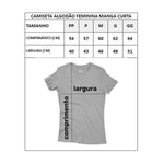 Camiseta Feminina Escaladoras - Marca Nos Alpes - medidas