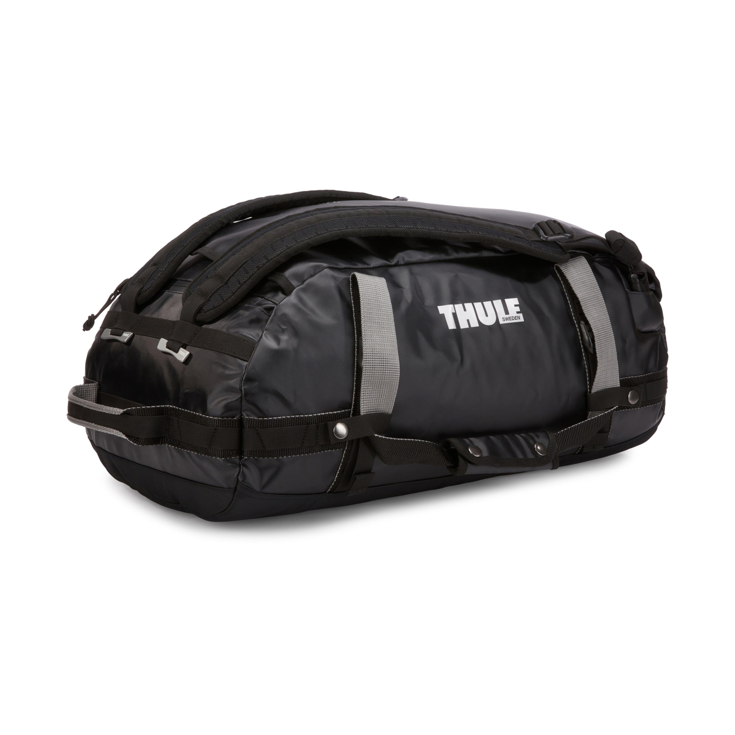 Bolsa duffel Thule Chasm 40L Verde- Detalhe das alças de mochila